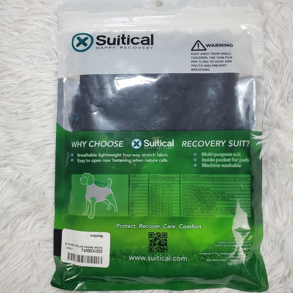 Suitical Happy Recovery Dog Recovery Suit, Sz M - Picture 2 of 3